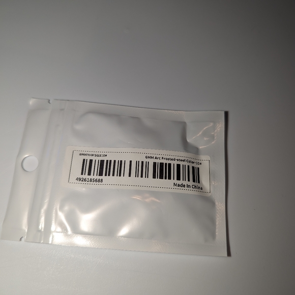 Nwt Stainless steel 6MM Arc frosted steel color - Picture 2 of 10
